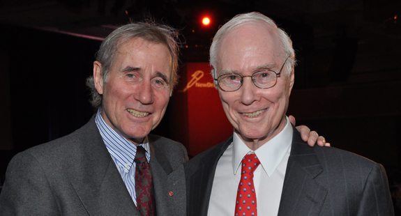 Board Member Jim Dale w/ 2011 Luncheon honoree Roger Berlind