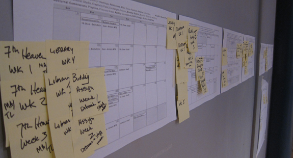 Planning for the 2011-12 season at New Dramatists