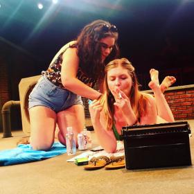 On the roof, Fresno State production