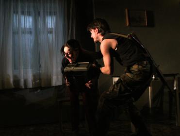 Beatrice Miller and Edoardo Ballerini in The Working Theater production of Honey Brown Eyes in NYC.  Photo: Lia Chang