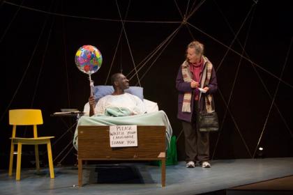 Oberon Adjepong and Lizbeth Mackay in Two River Theater production directed by May Adrales.