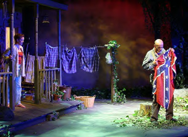 Kay Allmand and Bob Hungerford in <I>Kudzu</i>, Trustus Theatre. Photo by Robert Eubanks.