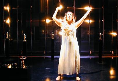 Paige Rogers in <I>Diadem</I>, directed by Rob Melrose, Cutting Ball Theater, 2011.