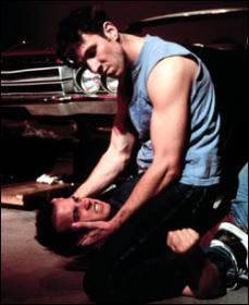 Pablo Schreiber (as Clinton) and Brian Sacca (as Ray-Ray) in BLOOD ORANGE