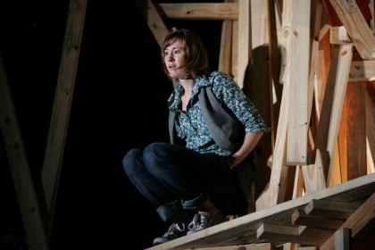 Jessica Love in <I>Bottom of the World</I>, Atlantic Theater Company. Photo by Ari Mintz