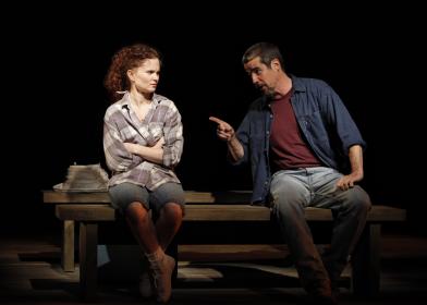 Autumn Hurlbert & Jim Ireland in the Arena Stage at the Mead Center for American Theater production. Photo by Joan Marcus.