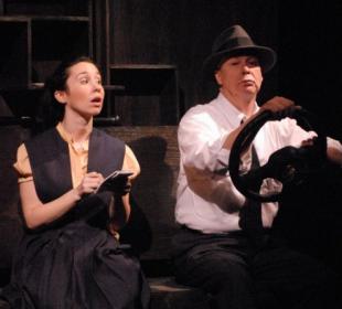 Robin Abramson as Maura and John Amplas as Joe in Pittsburgh Playhouse production