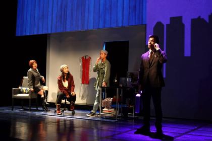 Emily Kuroda, Lawrence Kao, Jackie Chung and Nelson Lee at South Coast Rep