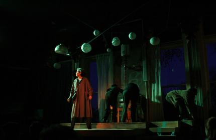 Laurie Klatcher in Quantum Theatre's production, directed by Daniella Topol
