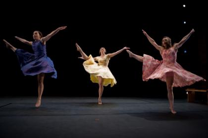 Katie Workum, Katy Pyle and Weena Pauly in <I>Church</i>, photo by Ryan Jensen.