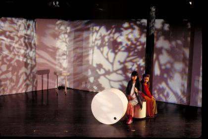 Sophia Skiles and Dale Soules in <I>Awakening</i>. Photo by Sonoko Kawahara
