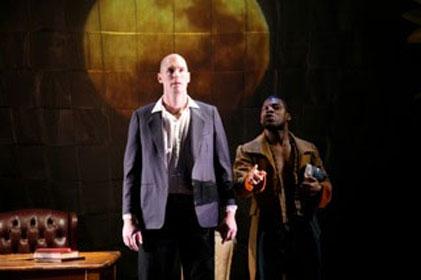 Bryant Bradshaw and Richard Prioleau in <I>Man-Made</i>. Photo by Susan Cook.