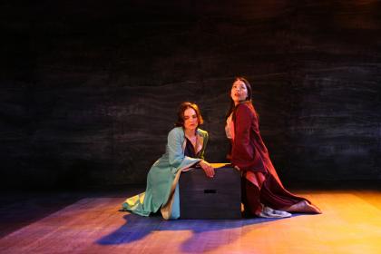 Anna Wilson and Sophia Skiles in <I>Thousand Years Waiting</I>. Photo by David Altman