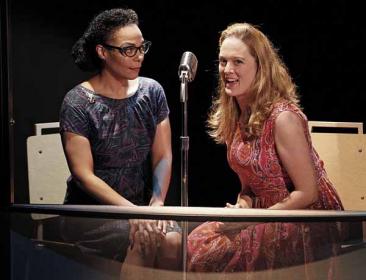 Rachel Leslie and Polly Lee in the New Georges Production, photo by Carol Rosegg