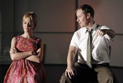 Polly Lee and Michael Milligan in the New Georges production, photo by Carol Rosegg