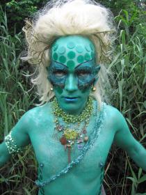 Taylor Mac as Olokun (photo and makeup by Steven Menendez)
