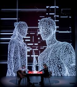 Royal Court. David Beames and Amanda Hale. Photo by Johan Persson.