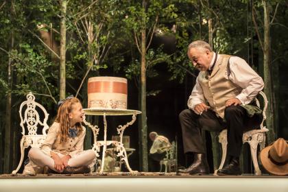 Zoe Brough and Stanley Townsend. Photo by Johan Persson.