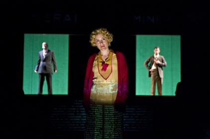Erik Lochtefeld, Emma Joan Roberts and Jonathan C. Kaplan in <I>These Shining Lives</I>, directed by David Schweizer.