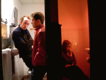 Spencer Aste, Joel Johnstone and Elizabeth West. Rising Phoenix Repertory, 2007. Photograph by Daniel Talbott.