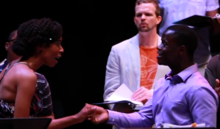 Start Again. Osecola (Ronica Reddick) and Haprer (James T. Lane) at the Southern Writers Project (ASF)