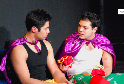 Noshir Dalal and Paco Tolson in Men of Steel (Vampire Cowboys 2007)