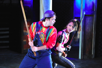 Paco Tolson and Maureen Sebastian in Soul Samurai (Ma-Yi Theater & Vampire Cowboys 2009)