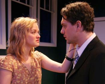 Jess Weixler and Thomas Sadoski in <I>Stay</i>, 13P. Photo by Sandra Coudert