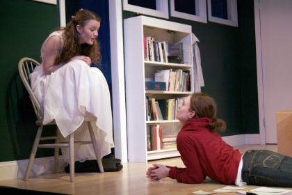 Jenny Maguire and Maggie Siff in <I>Stay</i>, 13P. Photo by Sandra Coudert