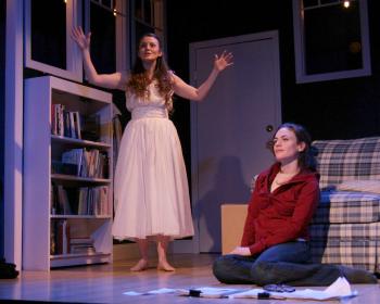 Jenny Maguire and Maggie Siff in <I>Stay</i>, 13P. Photo by Sandra Coudert