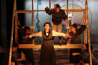 <I>Vendetta Chrome</I> at Clubbed Thumb, directed by Alexis Poledouris. Photo by Carl Skutsch.