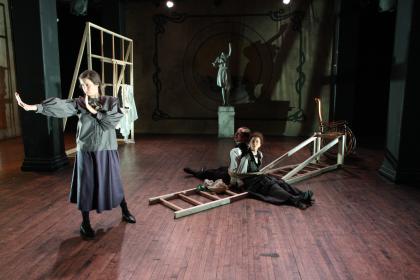 <I>Vendetta Chrome</I> at Clubbed Thumb, directed by Alexis Poledouris. Photo by Carl Skutsch.