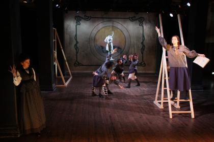 <I>Vendetta Chrome</I> at Clubbed Thumb, directed by Alexis Poledouris. Photo by Carl Skutsch.