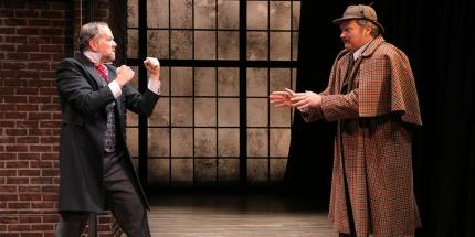 David Costabile and John Ellison Conlee in The (curious case of the) Watson Intelligence, dir. Leigh Silverman.