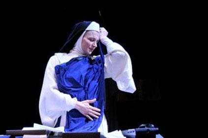 Antoinette LaVecchia in <I>A World Apart</I>. Photo by Jim Baldasarre.