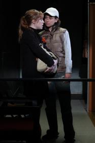 Angela Goethals and Hannah Cabell in <em>The Zero Hour</em>, dir. Adam Greenfield.  Photo: Rob Strong.