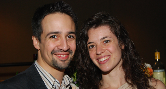 Lin Manuel Miranda and Quiara Alegria Hudes at the 2008 Spring Luncheon