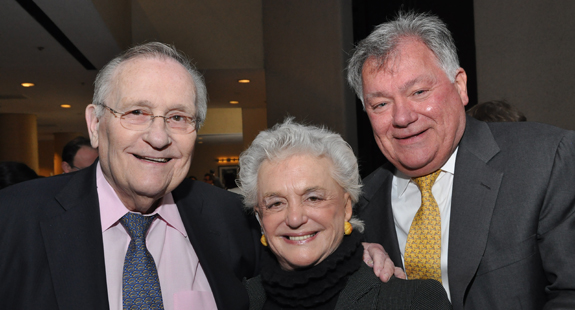 Board President Isobel Konecky w/ The Shubert Organization's Philip J. Smith & Robert E. Wankel